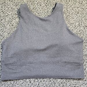 Athleta Conscious Crop Tank Top in Gray Size MEDIUM EUC